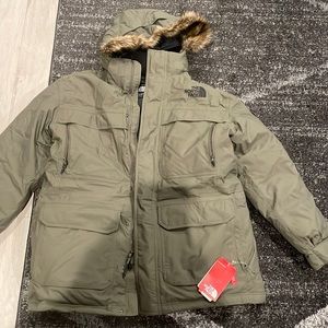 The North Face Mens mcmurdo parka taupe green XL